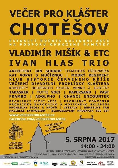 Večer pro klášter Chotěšov 2017 - Diecéze plzeňská 