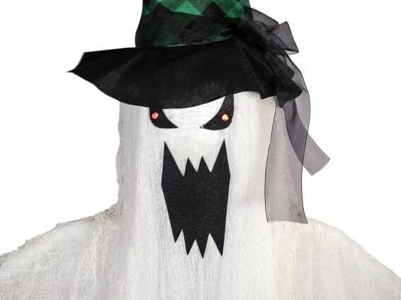 Halloween duch, závěsný animovaný 183cm
