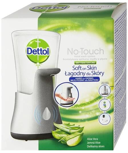 Dettol Bezdotykový dávkovač mýdla Jemná aloe 250 ml