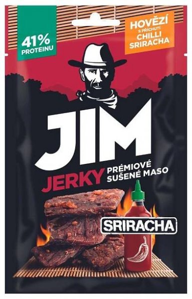 Jim Jerky Hovězí chilli Sriracha 23 g