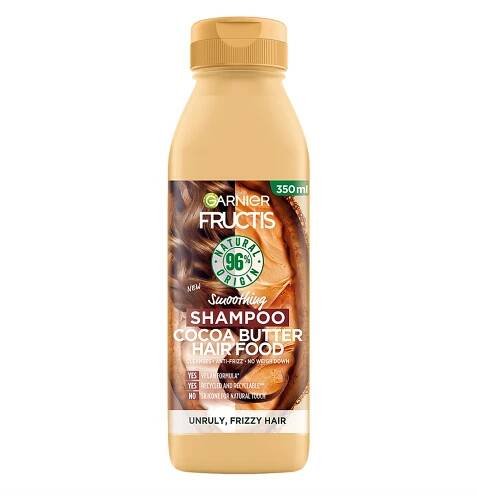 Garnier Fructis Hair Food Cocoa Butter Uhlazující šampon s kakaovým máslem pro nepoddajné vlasy