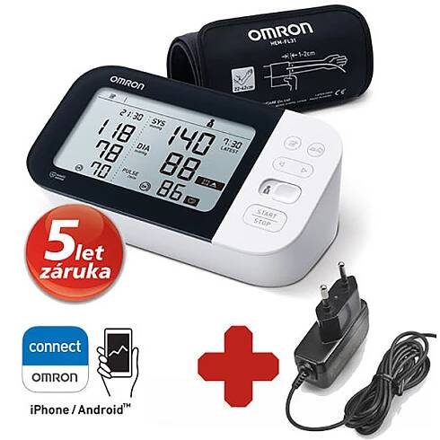 Omron M7 Intelli IT s AFib + zdroj (set)