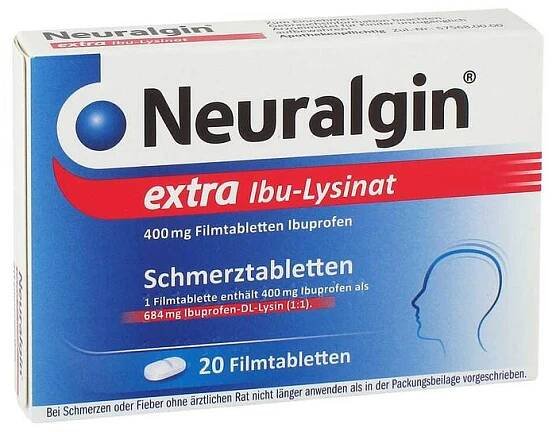 NEURALGIN extra Ibu-Lysinat potahované tablety, 20 ks