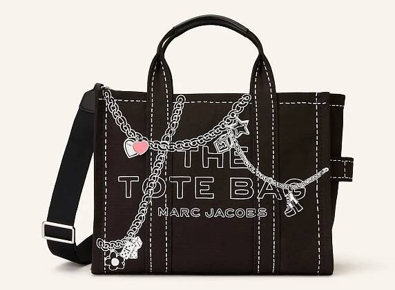 MARC JACOBS Kabelka THE MEDIUM TOTE BAG: ČERNÁ