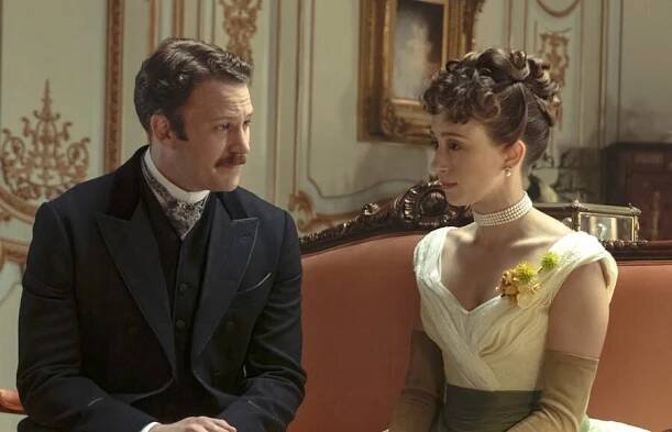 Ben Lamb and Taissa Farmiga in The Gilded Age Season 3 Episode 4