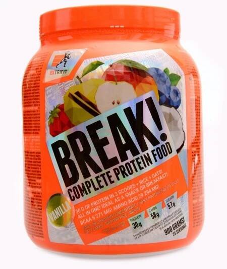Extrifit - Protein break 900g - jablko skořice - - Megaknihy.cz