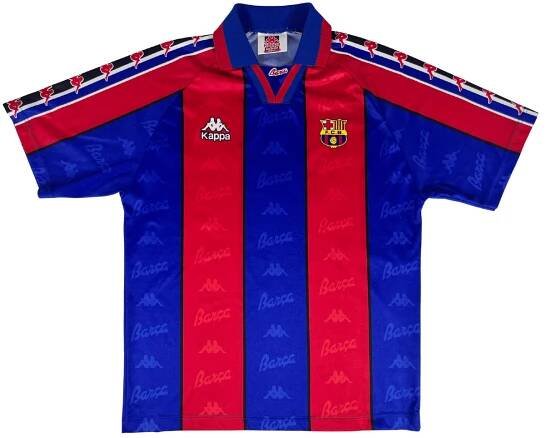 Barcelona FC 1995/97 Kappa Home Basic Shirt M