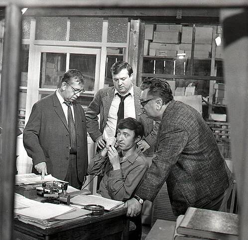 Smrt na černo - Z filmu - Vlastimil Brodský, Bronislav Poloczek, Jiří Lábus, Robert Vrchota
