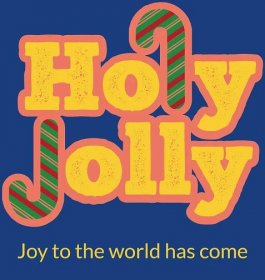 Holy Jolly Christmas card
