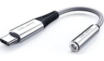 Datové redukce Adaptér USB-C na 3,5 mm jack stříbrná