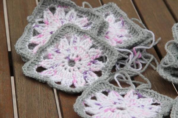 Návod na háčkování - čtverec - granny square - slunce