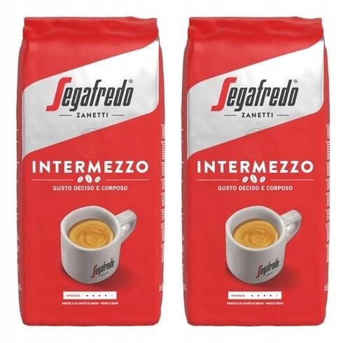 Káva zrnková Segafredo Intermezzo káva sada 2 x 1 kg
