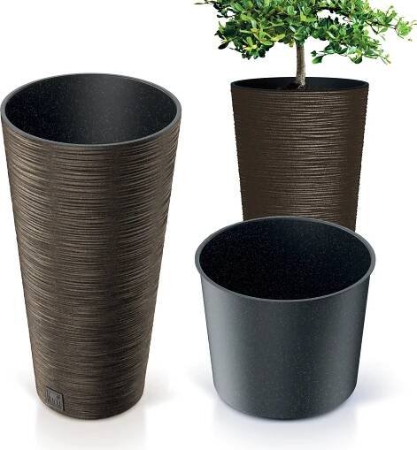Květináč FUSU ECO kávový 30 cm