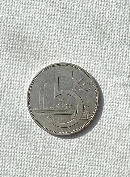 🪙 5 Kč 1938 – Československá republika - Numismatika