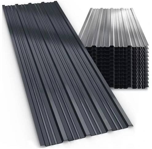 Trapézový plech ARON, sada 12 ks, 129×46cm, antracitová
