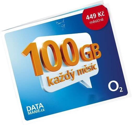 Předplacená karta O2 O2 SIM Dataminie 100GB