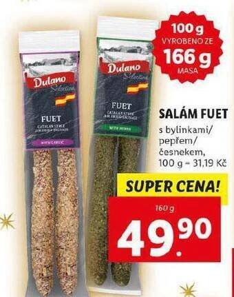 Lidl Salám fuet nabídka