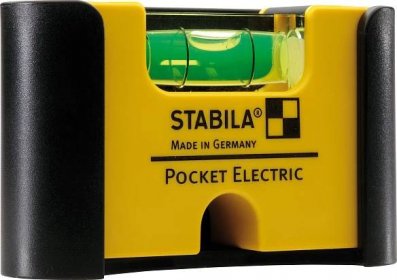 Stabila Kapesní vodováha Pocket Electric pro elektromontáže, 1x libela, 7 cm