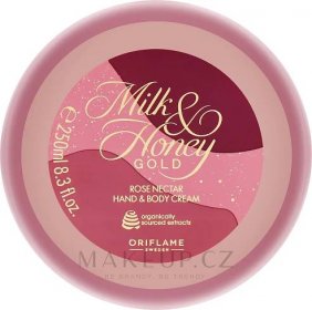 Oriflame Milk & Honey Gold Rose Nectar Hand & Body Cream - Krém na ruce a tělo s růžovým nektarem