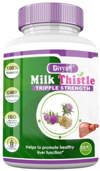 Milk Thistle | Liver & Gall bladder health supplement | Antioxidant & anti- inflammatory | Liver Detox, Liver refresher | 60 Veg Capsule