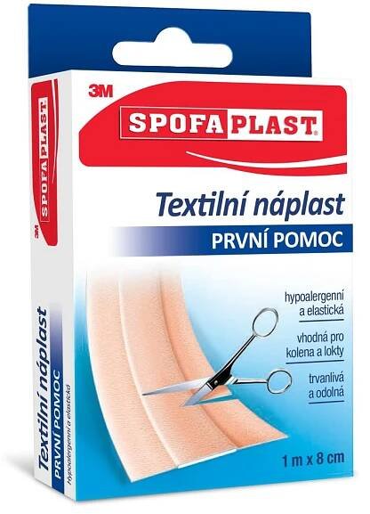 3M Spofaplast Textilní náplast Klasik 8 cm x 1 m