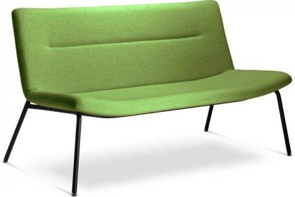 Sedačka kancelářská Oslo Lounge OL-K2-N1, dvoumístná, konstrukce ocel, CSE16 zelená