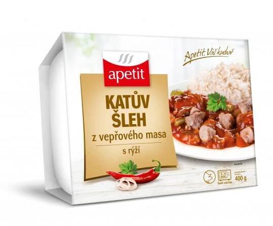 Katův šleh z vepřového masa s rýží Apetit