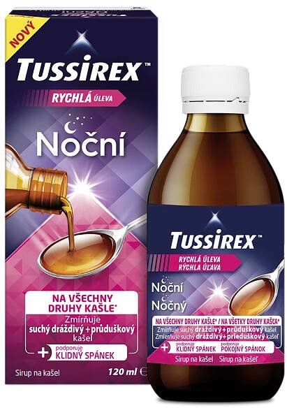 Tussirex noční sirup 120 ml od 165 Kč
