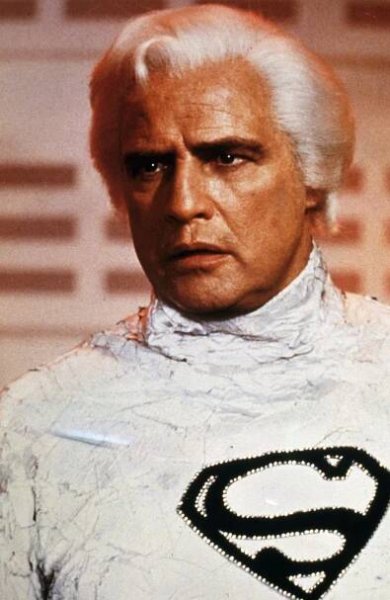 Marlon Brando as Jor-El in Superman (1978).