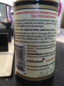 Podrobné informace o potravině Kikkoman Sójová omáčka