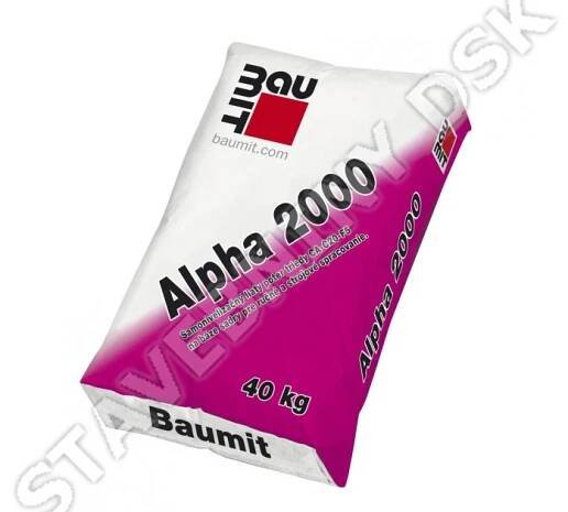 Baumit Alpha 2000 30 kg, samonivelační anhydritový potěr 20 MPa, podlah.topení