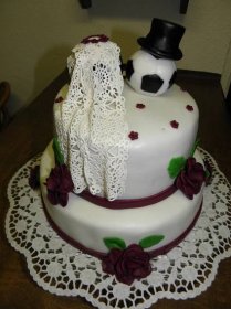 Svatební fotbalový dort
