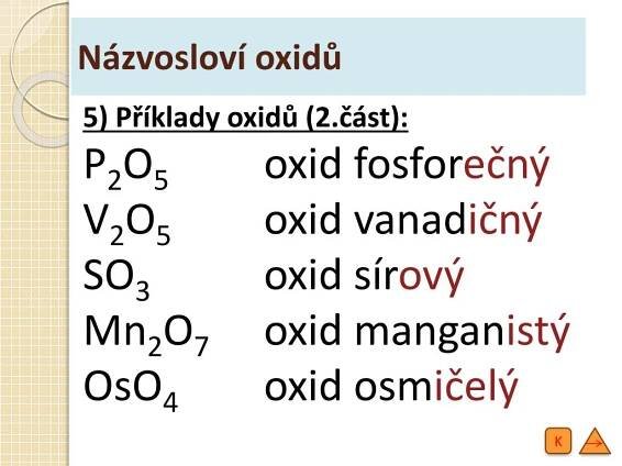 PPT - Názvosloví oxidů PowerPoint Presentation, free download - ID:1951951
