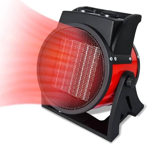 UISEBRT Ohřívač s ventilátorem Keramický ohřívač Elektrický ohřívač s ventilátorem