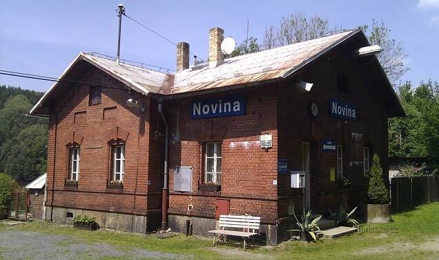 Novina - železniční stanice - ŽST