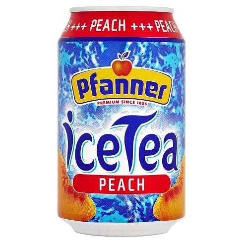 Pfanner Čaj ledový broskev 24 x 330 ml plech - Ledový čaj, Nealko, Nápoje, tabák