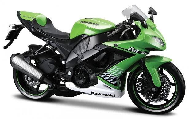 Maisto Kawasaki Ninja ZX-10R (2010) 1:12 zelená