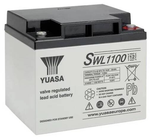 Yuasa SWL1100 olověný akumulátor 12 V 39.6 Ah olověný se skelným rounem (š x v x h) 197 x 170 x 165 mm nepatrné vybíjení
