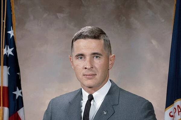 An official photograph of Apollo 8 astronaut William Anders