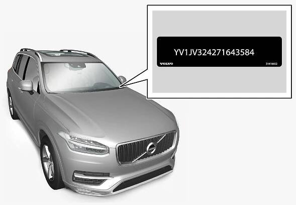 Px-1846-VIN number through windshield