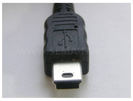Redukcia USB F - mini USB M