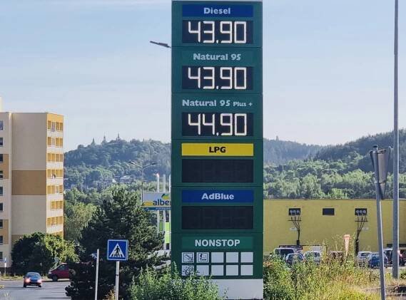 Paliva ve Středočeském kraji za týden zlevnila, benzin více než o korunu (www.pribram.cz)