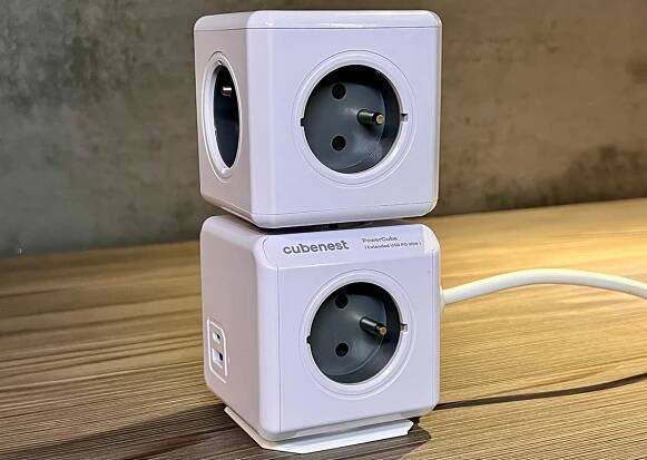 Prodlužovací kabel Cubenest Powercube Extended USB PD 20W, A+C, 4x zásuvka, 3m, bílá/šedá 6974699971283 | bscom.cz