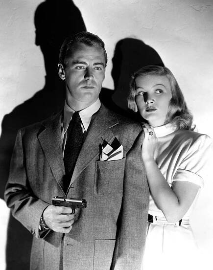 THE BLUE DAHLIA, Alan Ladd, Veronica Lake, 1946