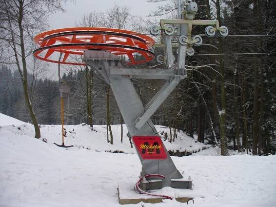 Vratná stanice nástupní, pevná, nízká - SKI areál Strážné