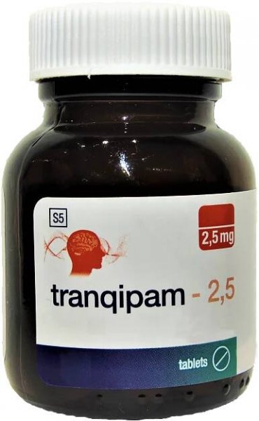 Tranqipam 2.5mg Bottle