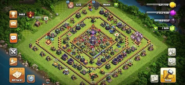 Účet ve hře Clash of clans