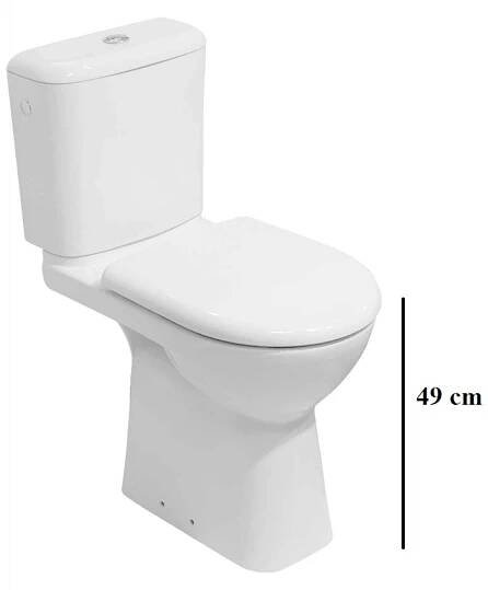 JIKA Olymp klozet stojící zvýšený 50, spodní odpad bílá H8236170000001