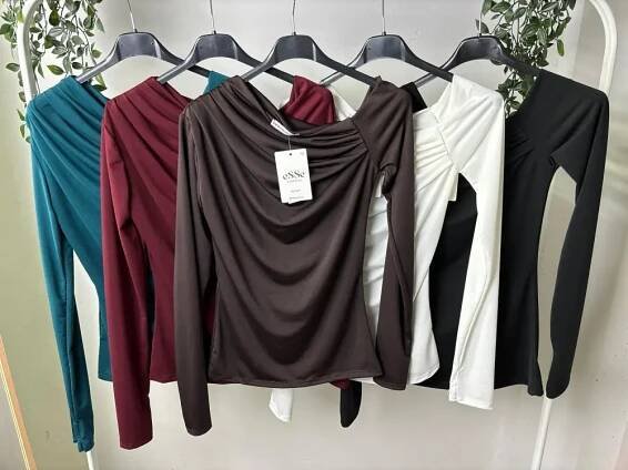 Tričko dlhý rukáv dámske (S/M/L ONE SIZE) TALIANSKA MÓDA IMPLP2495800060