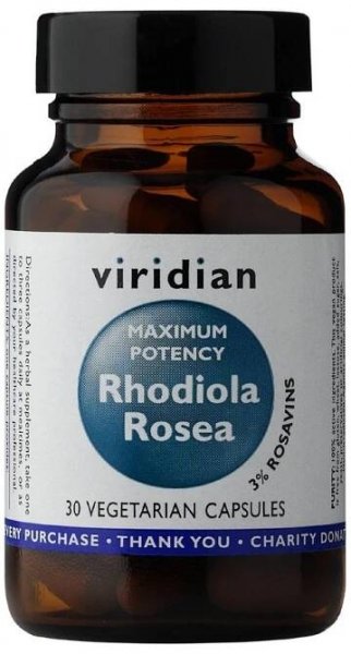 Viridian Enhanced Rhodiola Complex 90 kapslí – Síla adaptogenů proti stresu